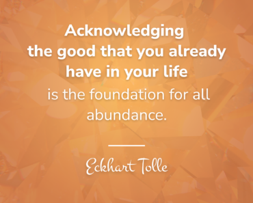 The Foundation For All Abundance